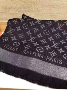 Louis Vuitton Monogram Shine Shawl (Rose and Black)