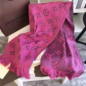 Louis Vuitton Logomania Scarf (Vieux Rose)