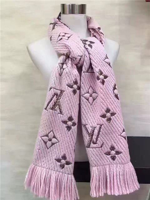 Louis Vuitton Logomania Shine Scarf (Rose Ballerine)