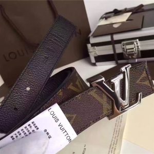 Louis Vuitton Initiales 30mm Reversible Belt (Black)