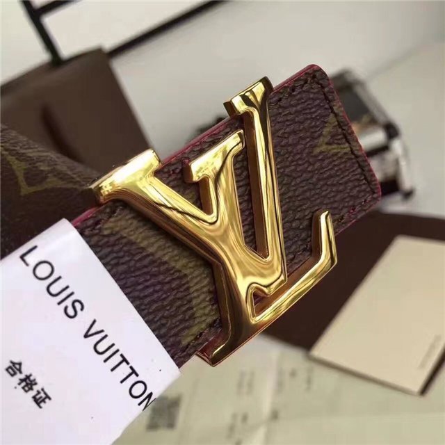 Louis Vuitton Initiales 30mm Reversible Belt (Fuchsia)