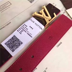 Louis Vuitton Initiales 30mm Reversible Belt (Fuchsia)