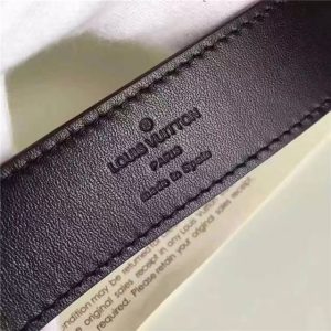 Louis Vuitton Initiales 30mm Reversible Belt (Black)