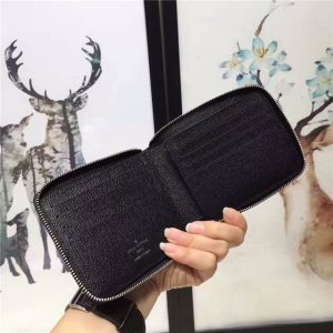 Louis Vuitton Zip Compact Wallet (Damier Graphite)