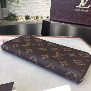 Louis Vuitton Monogram Clemence Wallet Rose Ballerine