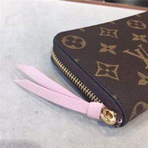 Louis Vuitton Monogram Clemence Wallet Rose Ballerine