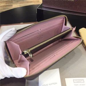 Louis Vuitton Monogram Clemence Wallet Rose Ballerine