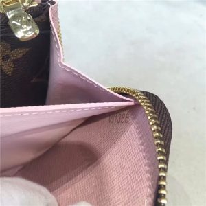 Louis Vuitton Monogram Clemence Wallet Rose Ballerine