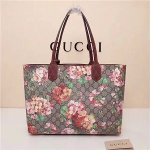 Gucci Reversible GG Blooms Leather Tote