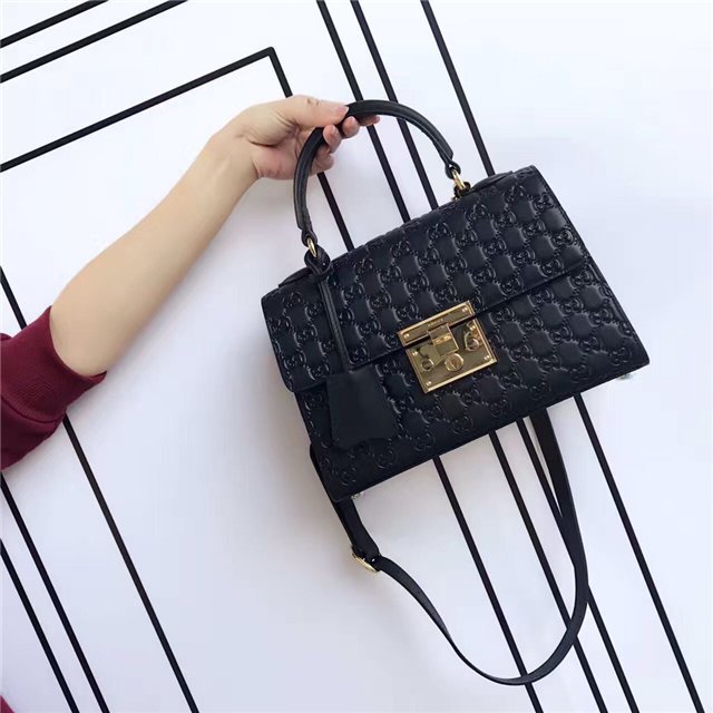 Gucci Padlock GG Signature Top Handle Bag (Varied Colors)