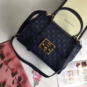 Gucci Padlock GG Signature Top Handle Bag (Varied Colors)