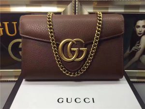 Gucci GG Marmont Leather Mini Chain Bag (2 Colors)