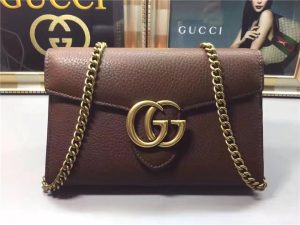 Gucci GG Marmont Leather Mini Chain Bag (2 Colors)