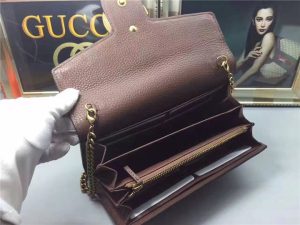 Gucci GG Marmont Leather Mini Chain Bag (2 Colors)