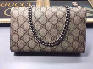 Gucci Dionysus GG Supreme Chain Wallet (Varied Colors)