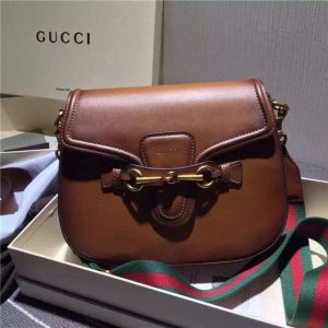 Gucci Lady Web Leather Shoulder Bag (Varied Colors)