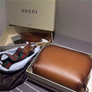Gucci Lady Web Leather Shoulder Bag (Varied Colors)