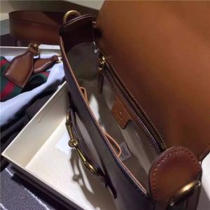 Gucci Lady Web Leather Shoulder Bag (Varied Colors)