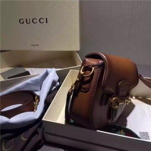 Gucci Small Lady Web Leather Shoulder Bag (Varied Colors)