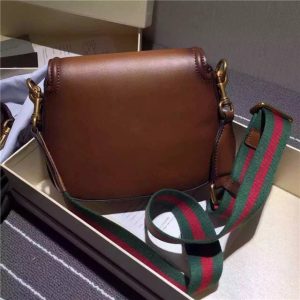 Gucci Small Lady Web Leather Shoulder Bag (Varied Colors)