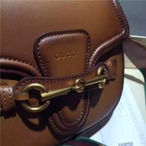 Gucci Small Lady Web Leather Shoulder Bag (Varied Colors)