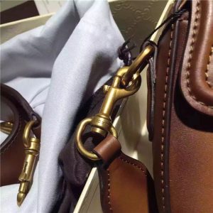 Gucci Small Lady Web Leather Shoulder Bag (Varied Colors)