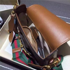 Gucci Small Lady Web Leather Shoulder Bag (Varied Colors)