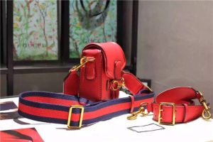 Gucci Small Lady Web Leather Shoulder Bag (Varied Colors)