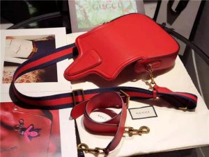 Gucci Small Lady Web Leather Shoulder Bag (Varied Colors)