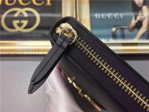 Gucci Sylvie Leather Zip Around Wallet (Varied Colors)