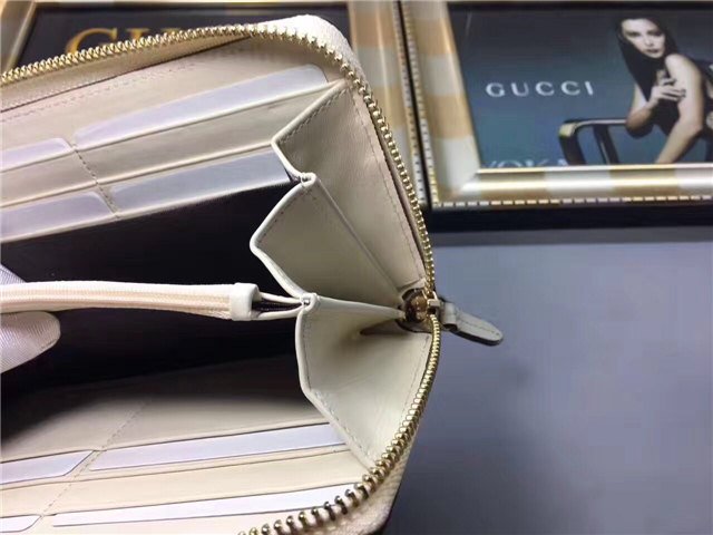 Gucci Sylvie Leather Zip Around Wallet (Varied Colors)