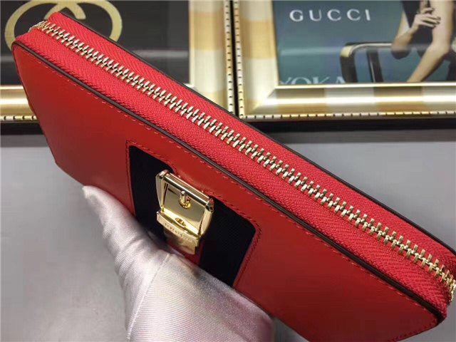 Gucci Sylvie Leather Zip Around Wallet (Varied Colors)