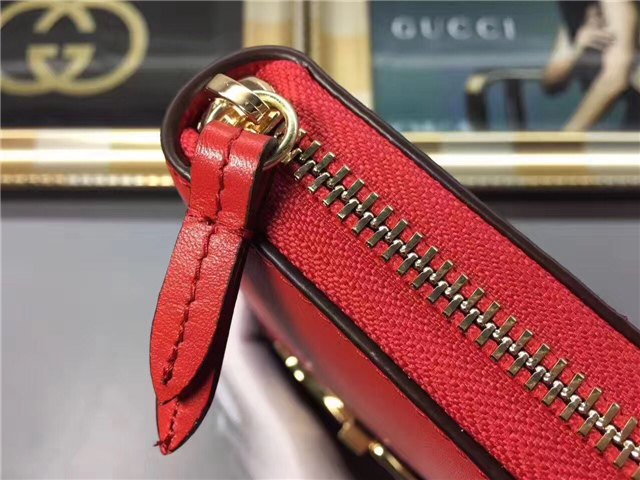 Gucci Sylvie Leather Zip Around Wallet (Varied Colors)