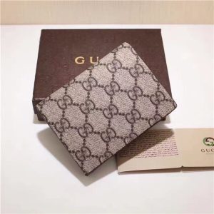 Gucci Card Case With Embroidered Face Red