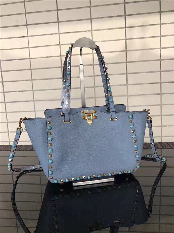 Valentino Rockstud Rolling Blue With Turquoise Stone