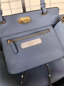 Valentino Rockstud Rolling Blue With Turquoise Stone