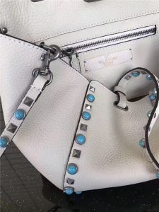 Valentino Rockstud Rolling White With Turquoise Stones
