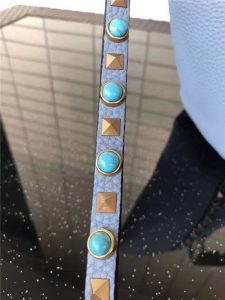 Valentino Rockstud Rolling Blue with turquoise stone