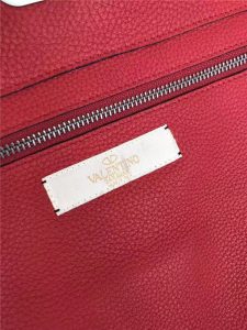 Valentino Rockstud Rolling Red with Black stones