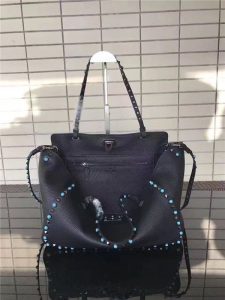 Valentino Rockstud Rolling Black with turquoise stone