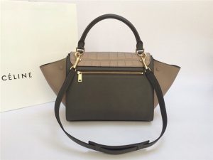 Celine Mini TRAPEZE Grey Crocodile