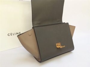 Celine Mini TRAPEZE Grey Crocodile
