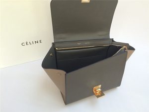 Celine Mini TRAPEZE Grey Crocodile