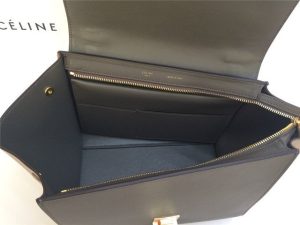 Celine Mini TRAPEZE Grey Crocodile