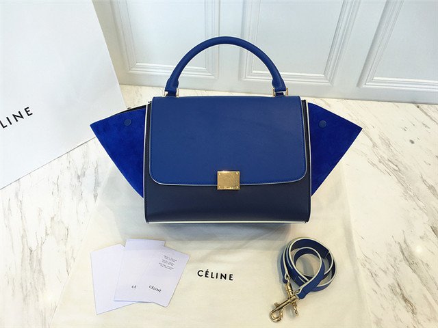 Celine Mini TRAPEZE Blue / Dark Blue