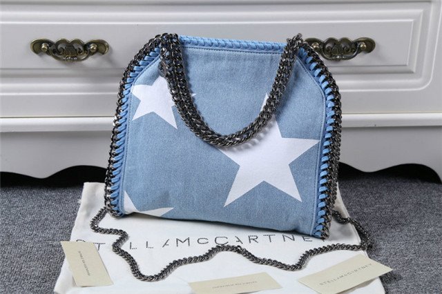Stella McCartney Falabella Mini Tote Denim Star