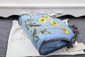 Stella McCartney Falabella Mini Tote Denim Botanical