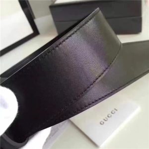 Gucci Leather Belt with Double G Buckle (Varied Colors)