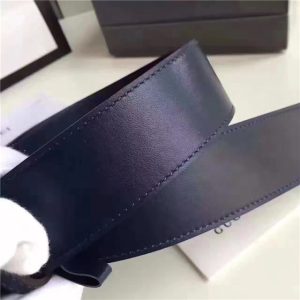 Gucci Leather Belt with Double G Buckle (Varied Colors)