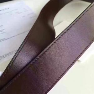 Gucci Leather Belt with Double G Buckle (Varied Colors)